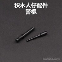 Phụ kiện vũ khí đơn vị cảnh sát PTU giáo dục tương thích mới, khối xây dựng, mô hình Minifigure MOC Flying Tigers, gậy nhựa
