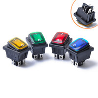 Phụ Kiện Xe Hơi 12V Không Thấm Nước Đính Đá Công Tắc Hexapod Thứ Ba Bánh Răng Đổi Chuyển Đổi Nhiều Màu Kết Hợp Thiết Bị Bán Buôn