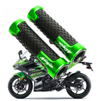 Phụ Kiện Xe Máy CNC 22 Mm Tay Cầm Cao Su Gel Tay Cầm Tay Cầm Tay Cầm Cho Kawasaki Ninja 400 650 H2R Sửa Đổi Phần