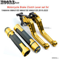 Phụ Kiện Xe Máy Mooreaxe Cho YAMAHA NMAX155 NMAX 150 125 V1 V2 V3 2015 - 2023 Sửa Đổi 6 Tầng Cần Phanh Có Thể Điều Chỉnh Đòn Bẩy Ly Hợp Có Tay Cầm Tay Cầm Mở Đầu YSTZ01