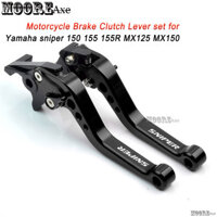 Phụ Kiện Xe Máy Mooreaxe Cho Yamaha Sniper 150 155 155R MX125 MX150 Sửa Đổi Hợp Kim Nhôm CNC 6 Giai Đoạn Có Thể Điều Chỉnh Phanh Ngắn Ly Hợp Đòn Bẩy YSNJ01