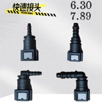 Phụ Kiện Xe Máy Phun Điện 6.30 / 7.89 Thẳng Khuỷu Tay Khớp Bơm Xăng Cắm Nhanh Nhiên Liệu Kim Phun Chân Đế Khớp