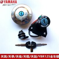 Phụ kiện xe máy Yamaha Tianou Bộ khóa thứ hai YBR125 Khóa công tắc đánh lửa Khóa nắp bình xăng Khóa nắp bên U5KY