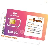 Phụ kiệnSim S-Vibes SV20 Miễn phí Gọi nội mạng 6GB Data 4G Vietnamobile