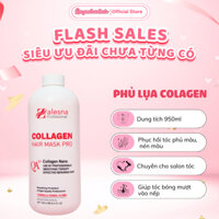 Phủ Lụa Colagen Qa3 Zalesna 950ml Hỗ Trợ Làm Hóa Chất Giúp Tóc Bóng Mượt, Phủ Màu-Nén Màu