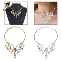 Phụ Nữ Chunky Vòng Cổ Cô Dâu Trang Sức Nhiều Màu Sắc Thanh Lịch Vintage Bụng Khiêu Vũ Vòng Cổ Cho Đám Cưới Tắm