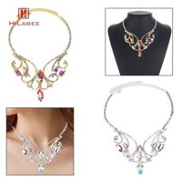 Phụ Nữ Chunky Vòng Cổ Cô Dâu Trang Sức Nhiều Màu Sắc Thanh Lịch Vintage Bụng Khiêu Vũ Vòng Cổ Cho Đám Cưới Tắm