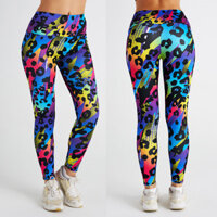 Phụ Nữ Da Báo In Cao Cấp Thắt Nơ Nhuộm Quần Yoga Thể Thao Thể Dục Liền Mạch Legging Tregging Dạo Phố Quần Thường Ngày