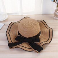 Phụ nữ Đi Biển Mũ Rơm Jazz Tấm Che Nắng Panama Trilby Nón Fedora Nữ Đại Ca Nắp