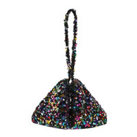 Phụ Nữ Lấp Lánh Kim Sa Lấp Lánh Ví Mini Bling Túi Dạ Hội Cổ Tay Túi Xách Lấp Lánh Tam Giác Ví