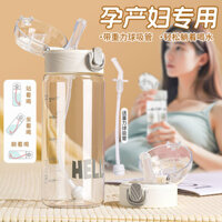 Phụ Nữ Mang Thai Thai Đặc Biệt Cốc Nước Nhựa Chịu Nhiệt Độ Cao Cốc Nước Trong Suốt Ống Hút Ly Nằm Uống Cốc Chống Sốc Cốc Nước 0320