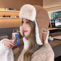 Phụ Nữ Mũ Winte Có Earflap Ushanka Lông Thú Giả Ấm Mũ Tuyết 2024 Trượt Tuyết Ném Bom Mũ Xe Máy