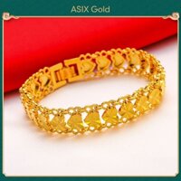 Phụ Nữ Trái Tim Tình Yêu Vòng Tay Cho Nữ Mạ Vàng 24K Hàn Quốc Vàng 916 Bangkok Vàng 18K Vàng Ả Rập Thanh Lịch Quyến Rũ Trang Sức Thời Trang Cho Nữ ASIXGOLD