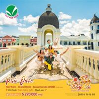 Phú Quốc  Hòn Thơm  Grand World  Sunset Sanato 3N2Đ máy bay
