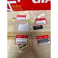 Phụ Tùng Bộ 6 Tem Thông Số Wave 125i xịn HD Thái Lan