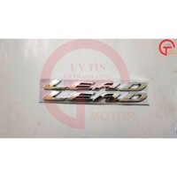 Phụ Tùng Bộ Tem Chữ Nổi Lead Màu Bạc Dán Xe Máy