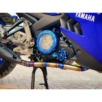 Phụ tùng đồ chơi xe máy độ xe QUÂN VĨNH TUY cổ pô titan thay thế cổ pô zin cho EXCITER 135 150 155 , exciter