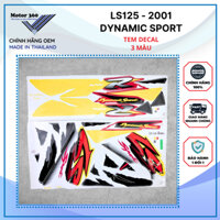 Phụ tùng Motor360 - Tem decal Honda LS125 - 2001 DYNAMIC SPORT / VÀNG CAM ĐEN - Chính hãng VPT