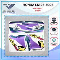 Phụ tùng Motor360 - TEM DECAL Honda LS125-1995 / TÍM XANH VÀNG - Chính hãng OEM - Thái