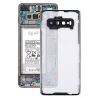Phụ tùng thay thế cho Samsung Galaxy S10 + SM-G9750 G975F Ốp điện thoại pin trong suốt có nắp ống kính máy ảnh (Trong suốt)