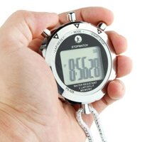 Phụ tùng thay thế PS528 Đồng hồ bấm giờ kim loại Chronograph chuyên nghiệp Máy đếm thời gian thể thao LCD kỹ thuật số cầm tay có dây đeo