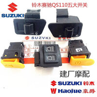 Phụ tùng xe máy Qingqi Suzuki Saichi QS110, công tắc kết hợp năm công tắc, còi, đèn báo rẽ, công tắc đèn pha, chính hãng CEUN
