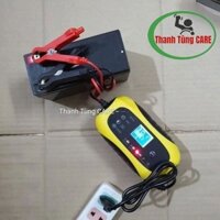 [Phục Hồi Ắc Quy] Sạc Ắc Quy Chì Axit 12V 4Ah-100Ah Thông Minh - chất lượng cao, quạt tản nhiệt, nhiều chế độ
