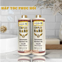 Phục Hồi Hấp Tóc Keratin NaNo Complex Chuẩn Thơm Cafe 1000ml Phục Hồi Tóc Nát Trẻ Ngọn Hư Tổn Nặng