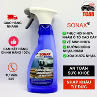 Phục Hồi Nhựa Nhám, Vệ Sinh, Dưỡng Bóng Và Xóa Xước Nhựa Oto Cao Cấp SONAX Plastic Detailer 500ml nhập khẩu từ Đức