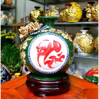 PHÚC lộc bình gốm sứ bát tràng cao cấp bình hút lộc bát tràng