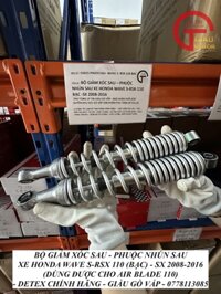 Phuộc Giảm Xóc Sau Xe Honda Wave S110, Wave RSX 110 Hàng Detex.JSC Chính Hãng Tại Phụ Tùng Uy Tín Giàu Gò Vấp
