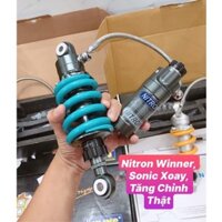 Phuộc Nitron bình dầu gắn Winner, Sonic xoay 360 tăng chỉnh thật