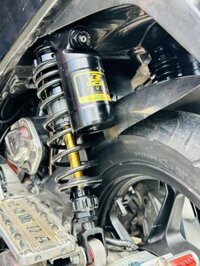 Phuộc RCB VD đen ti vàng cho xe Ab125/150