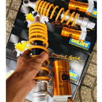 Phuộc sau --xe vario clik luvias --ohlins bình dầu màu vàng