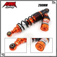 Phuộc sau King Drag bình dầu full Đen ty Wave100 XRM125 Fuled125 Smash115 Raider150 satria150（1pcs）