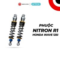 Phuộc sau Nitron Japan R1 Honda Wave 125i - Đen