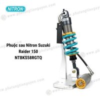 Phuộc Sau Nitron R3 Suzuki Raider 150 - Xanh NTBKS58RTGQN Nitron Japan