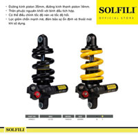 Phuộc sau SOLFILI GT 2A EXITER 135 (203mm) - Dòng Monoshock 2 nút chỉnh High Low Compression
