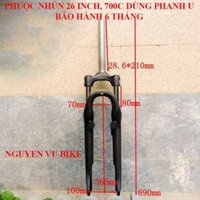 Phuộc/ Thụt xe đạp bánh 26, 27.5, 700c phanh U, V hãng Suntour chất lượng cao