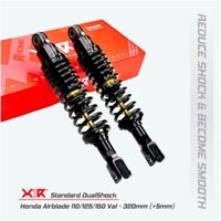 Phuộc X1r dòng C mẫu Daytona gắn Wave Dream Future AB Vario Click Vision Shmode