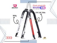 PHUỘC XE ĐẠP MTB / HYBIRD 26” / 27.5” / 29" - BOLANY X6 - PHUỘC ĐƠ - THẮNG ĐĨA - NHÔM
