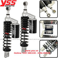 Phuộc YSS G-Plus PCX/AirBlade/AB 125/150 (Lò Xo Đen,Bình Dầu Đen)