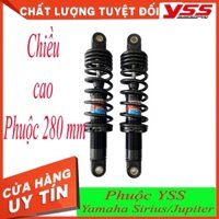 Phuộc  YSS Thái Lan cho xe  Yamaha Sirius/Jupiter Hybrid (Đen-Đen)