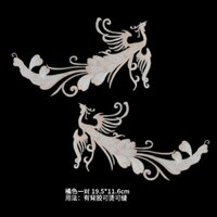 Phượng Hoàng Thêu Thêu Vải Dán Cổ Trung Quốc Quần Áo Miếng Dán Liền Mạch Đề Can Ủi Lớn Họa Tiết Sườn Xám Trang Trí20250316