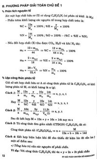 Phương Pháp Giải Toán Chuyên Đề Hóa Hidro Carbon Dùng Cho Học Sinh Lớp 10-11-12