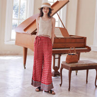 Phương Tây Đôi Phiên Bản Na Áo + Quần Đi Biển Kỳ Nghỉ Phù Hợp Với Rỗng Thái Lan Du Lịch Mặc Vest Quần Ống Rộng 2.25