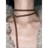 Phương Tây Nhiều Lớp Punk choker Cổ Wasteland Chữ Da Hot Girl Eo Dây Xích