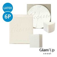[Piccasso] (6P) Bông Mút Trang Điểm Hình Vuông Bằng Latex Sponge Picasso Olive Young Korea