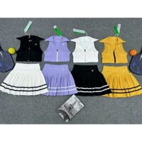 [PICKLEBALL] Bộ thể thao nữ, Bộ váy áo Bra khoá kéo chơi Tennis, Golf, Pickleball... Hàng QC cao cấp