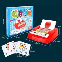 [Pickmine] Emmababy Trẻ Em Hoàn Toàn Mới Học Tập Thẻ Tiếng Anh Sách Word Scrabble Dạy Đồ Chơi Giáo Dục Món Quà_123Lifevn